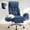 blue, variant on Big and Tall Executive Office Chair with Adjuatable Armrests and Headrest, Ergonomic Reclining High Back Criss Cross Chair , Office Chair With Footrest,Blue