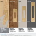 thumbnail image 3 of Amerock Medora 3-11/16 inch (94mm) Length Rectangle Champagne Bronze Cabinet Knob Backplate, 3 of 6