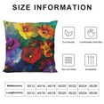 thumbnail image 5 of Shiartex Rainbow Flowers Print Throw Pillow Cover Square Soft Cushion Cover Throw Pillow Case for Home Decor Living Room Bed Couch Car, 5 of 5
