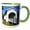Green/White, variant on 3drose, Historic Hoffman Covered Bridge Near Albany Oregon - Us38 Mgi0044 - Mark Gibson, 11oz Two-tone Green Mug