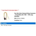 thumbnail image 2 of Fast Idle Valve Solenoid Relay Connector - Compatible with 1988 - 1998 Jeep Cherokee 1989 1990 1991 1992 1993 1994 1995 1996 1997, 2 of 2