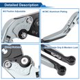thumbnail image 4 of Palancas de freno y embrague para Aprilia Dorsoduro 750, ajustables de aleación de aluminio, 4 of 7