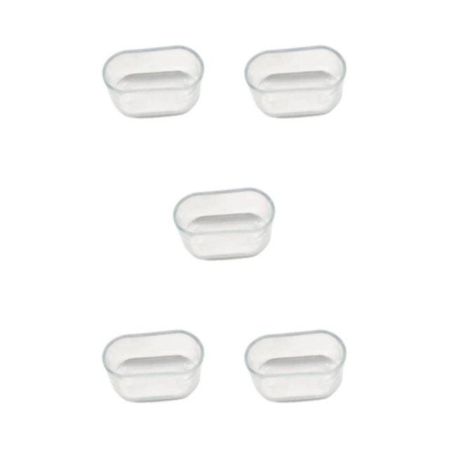 relayinert 16pcs Sock Pad For Furniture Leg Reliable Protection For Valuable Floors Transparent 16*34mm 5Set