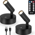 thumbnail image 1 of URTOM LED Wireless Spotlights Indoor with Remote Rechargeable Uplights with Timer Dimmable CRI 90+ Picture Light Battery Operated, 1 of 8