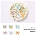 thumbnail image 2 of vnanda Shiny Nail Decorations 1 Box 3d Butterfly Nail Charms Resin Ornament Diy Craft Project Manicure Accessories Nail Art Jewelry Phone Case for Women, 2 of 8