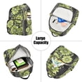 thumbnail image 5 of FORMRS Mini Backpack Purse for Women Travel Daypack Casual Shoulder Bag, Green Flowers, 5 of 7