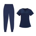 thumbnail image 3 of Conjunto de uniforme de enfermería para mujer, pantalones, ropa de trabajo uniforme para enfermeras XL Yuyangstore  uniforme de mujer, 3 of 6