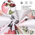 thumbnail image 3 of Watercolor Floral Shower Curtain, Colorful Wild Flowers with Butterflies Green Leaf Rustic Bathroom Curtain Home Decor Waterproof Fabric Machine Washable with Hooks, 72"x84", 3 of 6