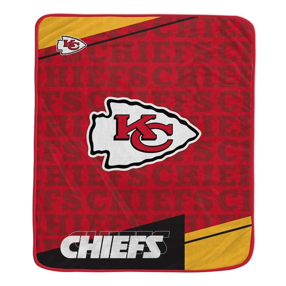 50x60 inch Ultra Soft Tailgate Throw Team Color KANSAS CITY CHIEFS