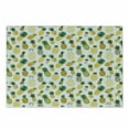 thumbnail image 1 of Food Cutting Board, Cartoon Style Fruits Simplistic Hand Drawn Tropical Pineapples with Stripes and Dots, Decorative Tempered Glass Cutting and Serving Board, Small Size, Multicolor, by Ambesonne, 1 of 1