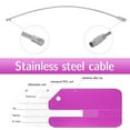 thumbnail image 3 of Taihexin 8 Pcs Luggage Tags with Steel Loop and Name ID Card, 3.14*1.57 inches Aluminium Luggage Tags for Suitcases, Travel Baggage Bag Tags Suitable for Luggage Suitcase Baggage (8 Colors), 3 of 8