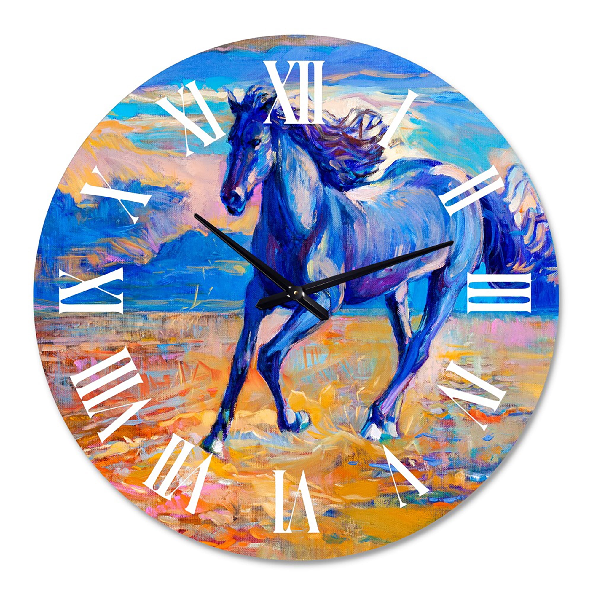Designart 1 in Quartz Farmhouse Wall Clock