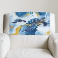 thumbnail image 2 of TSOVTHRID Recliner Headrest Protector Waterproof Anti-Slip Sofa Headrest Covers Washable Easy Care Couch Chair Head Protector, Blue Sea Turtle Marble Texture Print, 17x27 in, 3 Pieces, 2 of 7