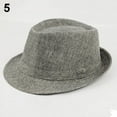 thumbnail image 4 of SPRING PARK Unisex Men Women's Vintage Solid Color Summer Beach Cap Sun Screen Linen Fedoras Outdoor Travel Dance Jazz Hats, 4 of 4