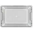 thumbnail image 5 of YAN & HIN 4 pcs/set Large Clear Storage Bins with Lids - Stackable, Transparent Pantry Storage with Handles - Nest Nicely for Clutter Organizer (11 "L x 7.5" W x 6.1 "H), 5 of 7
