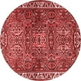 thumbnail image 1 of Ahgly Company Indoor Round Persian Red Traditional Area Rugs, 5' Round, 1 of 4