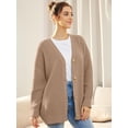 thumbnail image 3 of Women's Cardigan 2023 Open Front Oversized Button Lightweight Sweaters V Neck Loose Cardigans Knit Outwear, 3 of 8