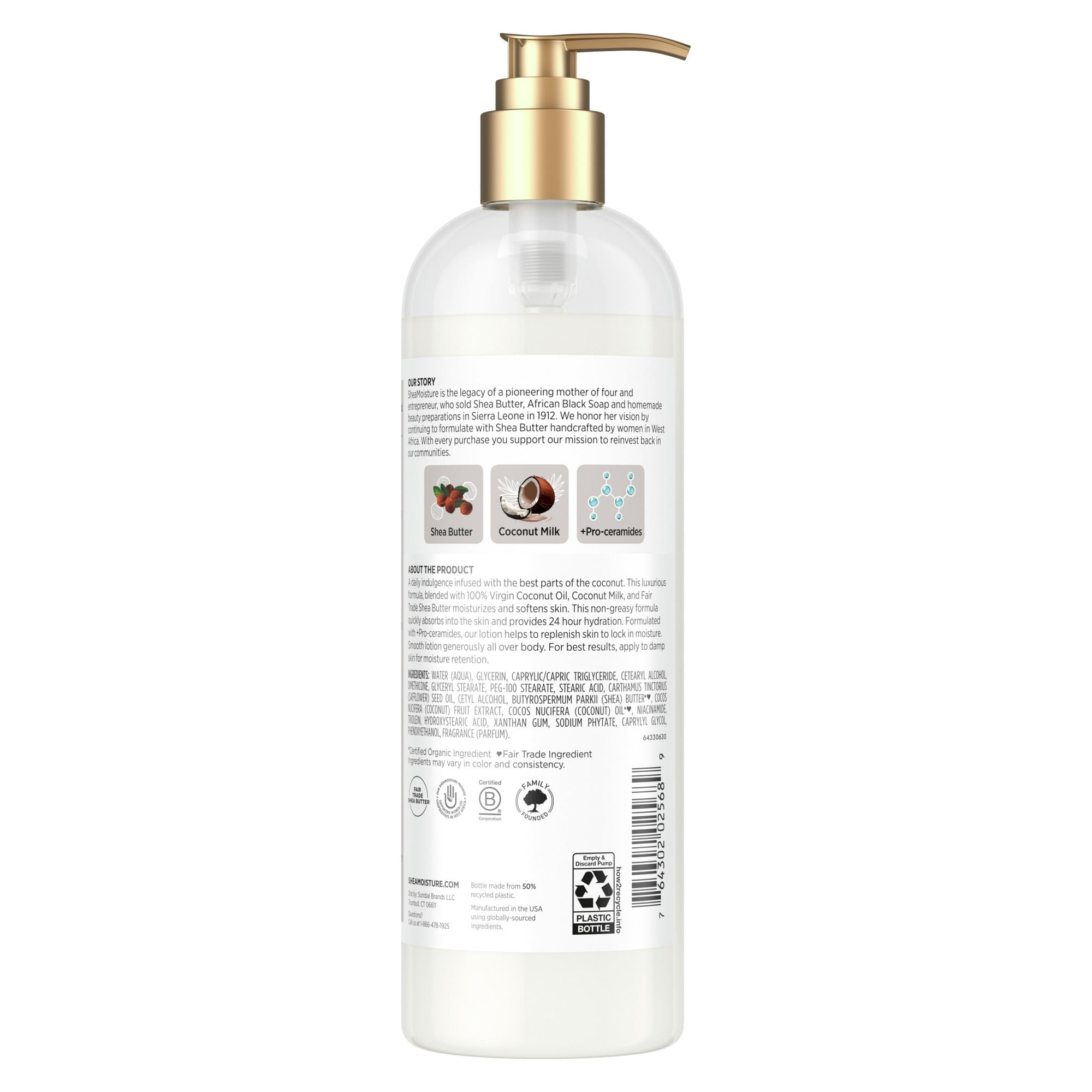 SheaMoisture Daily Hydration Nourishing Body Lotion 100% Virgin Coconut Oil All Skin, 16 oz ( 2 Pack )