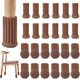 thumbnail image 1 of Calcetines de silla de 24 piezas, calcetines antideslizantes, asientos elásticos, fundas de calcetines de pies de pierna, almohadillas de muebles de punto para muebles, pies de 3 & quot; a 5 & quot; kaili Sencillez, 1 of 2