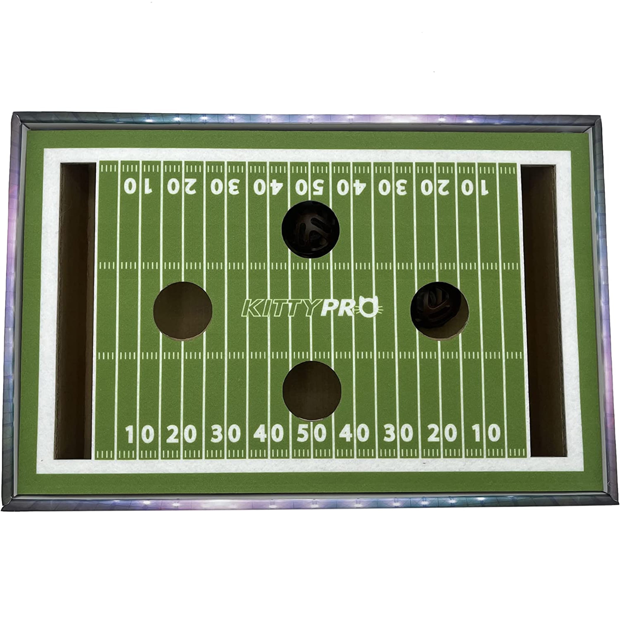 Pets First NCAA Cat Scratcher Box Football Field Designed Cat Scratcher & Lounge