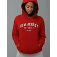 thumbnail image 2 of New Jersey 1998 Sports Style Hoodie Women -Image by Shutterstock, Female 5X-Large, 2 of 4