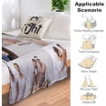 thumbnail image 4 of Custom Blanket with Photo Personalized Customized Picture Name Text Logo Blankets Birthday Anniversary Wedding Memorial Gifts for Dad Mom, Grey, 28"x36" Blankets, 4 of 5