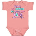 thumbnail image 3 of Inktastic Yeah I'd Rather Be with My Yaya in Pink Blue and Purple Boys or Girls Baby Bodysuit, 3 of 5