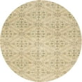 thumbnail image 1 of Ahgly Company Machine Washable Indoor Round Contemporary Brown Gold Area Rugs, 4' Round, 1 of 7