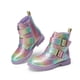 thumbnail image 5 of Botas DREAM PAIRS para Niñas con Brillo y Hebilla en el Tobillo Arcoíris Talla 4 para Niñas Grandes, 5 of 5