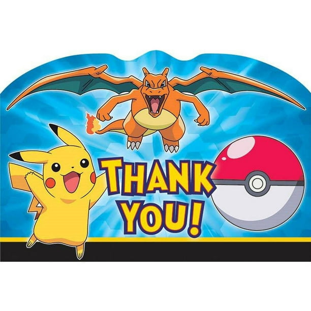 Pokemon Thank You Note Postcards Walmart Walmart