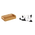 thumbnail image 1 of Cesta De Frutas Tejida Con Forma De Panda, Cuenco Para Aperitivos, Plato Para Pan, Moderno, Bonito Y Resistente Reloj De Pared De Escritorio, Decoración Práctica Para El Hogar Para La Sala De, 1 of 8