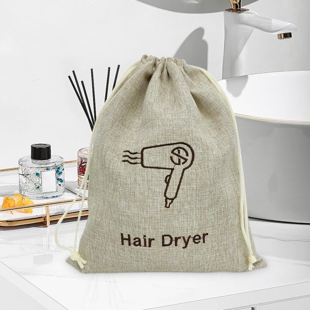 Environmental Jute Like Dustproofing Drawstring Bag For Hair Dryer Portable Long-lasting And Multi-Functional Storage