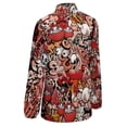 thumbnail image 5 of Abstract Graffiti Loose Blouse Skull Print Casual Oversized Blouses Women Long Sleeve Office Work Shirts Autumn Printed Tops, 5 of 7
