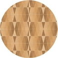 thumbnail image 1 of Ahgly Company Indoor Square Patterned Yellow Orange Area Rugs, 3' Square, 1 of 6