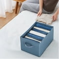 thumbnail image 6 of Clothes Drawer Organizer, Underwear Closet Divider, Cloth Storage Box, 6 Compartments, Sturdy With Cardboard Backing, Foldable, Suitable For Organizing Underwear Bras Scarves, 6 of 7