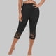 thumbnail image 3 of Pantalones de yoga lisos de cintura alta con cinturilla elástica para mujer - Poliéster, informales para primavera/verano/otoño, 3 of 6