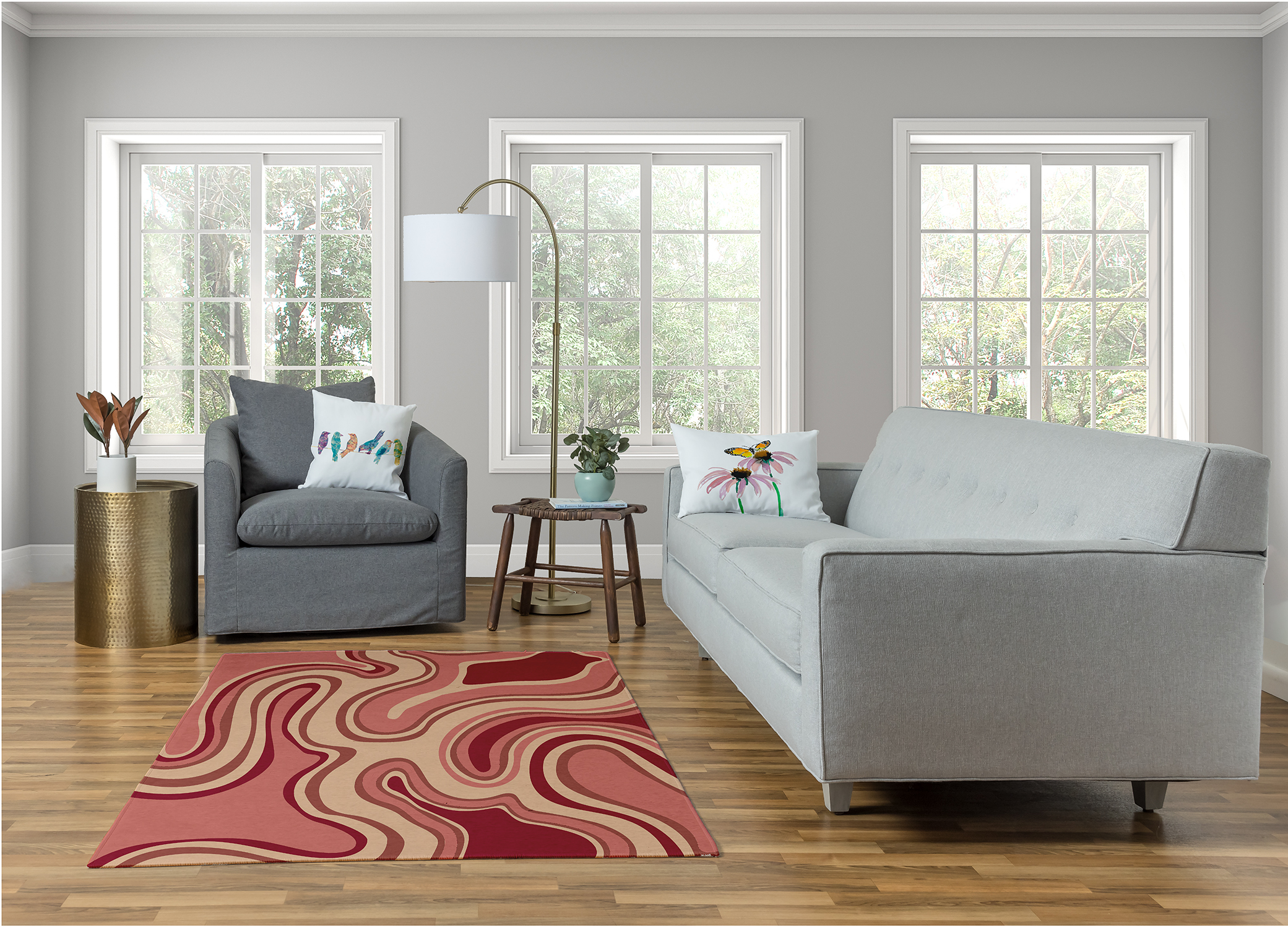 Simply Daisy 4' x 6' Coral Agate Rug