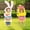 Lovely, variant on 2 Pcs Easter Face Yard Decorations Standable Yard Signs with Stakes Bunny and Chick Lawn Decorations Funny Easter Photo Props for Garden Yard Lawn (Lovely)