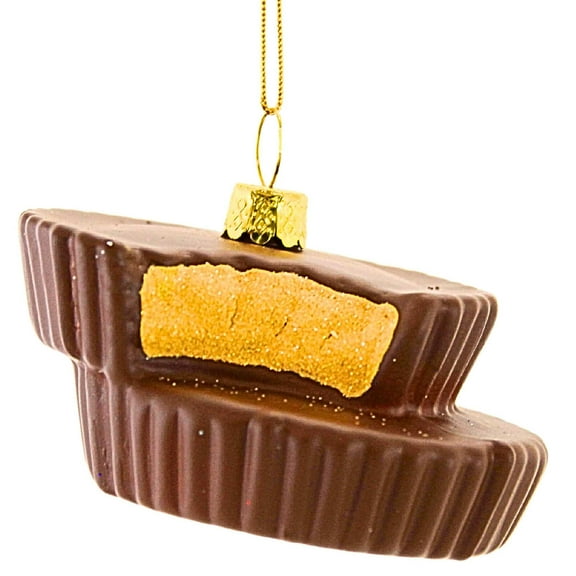 Cody Foster 1.00In Peanut Butter Cups, Glass, Ornament Chocolate Candy Sweets Go9058