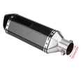 thumbnail image 3 of Suuonee Tubo de escape para motocicleta, acero inoxidable, fibra de carbono de 51 mm de diámetro, sistema de escape completo para Honda Yamaha Suzuki Kawasaki Ecomeon no, 3 of 5
