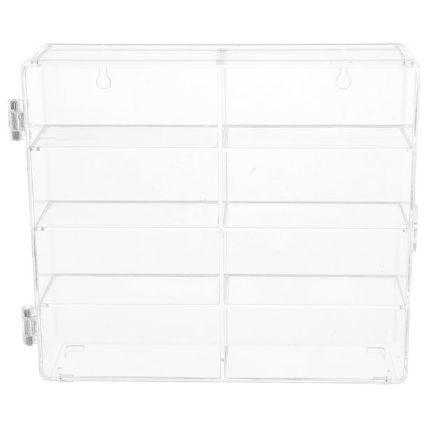 Vitrina de acrílico transparente para maquetas de coches: caja organizadora de almacenamiento para maquetas de coches a escala 1:64, ideal para decorar habitaciones infantiles.