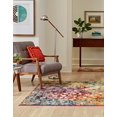 thumbnail image 3 of Unique Loom Jardin Collection Colorful, Vibrant, Abstract, Modern Area Rug, 6 0 x 6 0 Square, Multi/Blue, 3 of 6