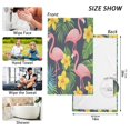 thumbnail image 6 of Yayeee 2 Pack Hand Towels for Bathroom 100% Cotton 16" x 28" Kitchen Towel, Flamingo Pattern, 6 of 7