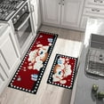 thumbnail image 2 of Chef Kitchen Rug Set,Rustic Fat Chef Rugs for Kitchen Retro Runner Rugs with Rubber Backing,Throw Rugs Washable for Kitchen Sink,Laundry Room,Standing Desk,Vintage,Red Kitchen Rugs, 2 of 6