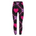 thumbnail image 6 of Neewe Women's Thick High Waist Yoga Pants,Heart Printed Tummy Control Workout Running Yoga Leggings for Women, 6 of 6