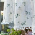 thumbnail image 3 of Korean Cotton Daisy Curtains Road Pocket Shade Curtain Floral Tassel for Kitchen Bedroom Living Room Bay Window Cabinet Curtain, 3 of 10