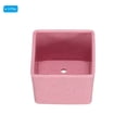thumbnail image 3 of Uxcell 2.5" Square Plastic Succulent Planter with Drainage Flowerpot Container, Pink 3 Pack, 3 of 5