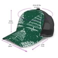 thumbnail image 2 of Zufioo Christmas Trees Print Mesh Baseball Cap, Adjustable Sport Travel Hat Accessory for Men and Women, 2 of 7
