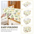 thumbnail image 2 of Yayeee Collapsible Cube Storage Bin with Lid Fabric Closet Decorative Basket with Handles, Birds with Strawberries, 2 of 7
