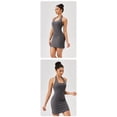 thumbnail image 2 of Women's Tight Sports Backless Dress Yoga Tennis Fitness Running Stretch Skirt, 2 of 2
